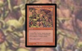 Pauper card tech goblin war strike